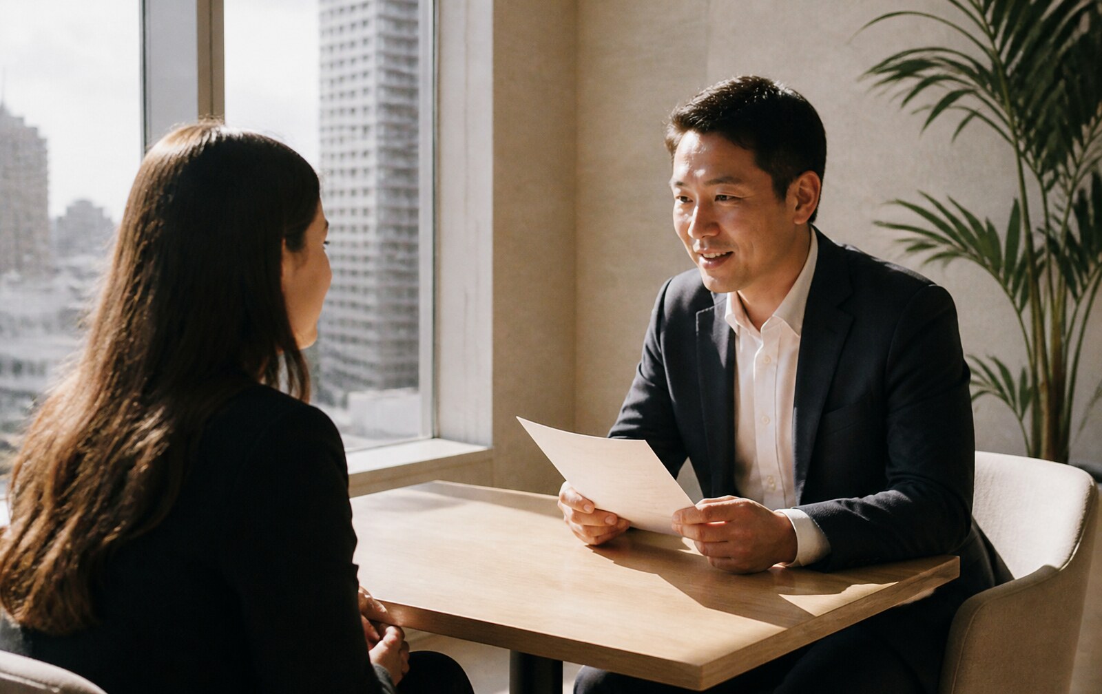 Growth Academy New York hiring manager interviewing a candidate